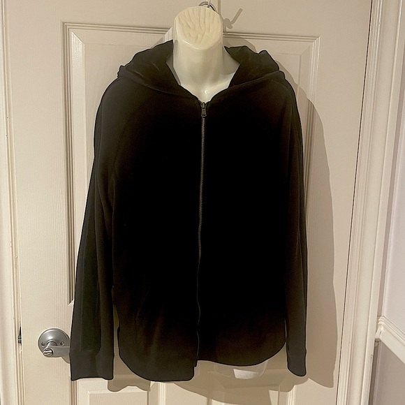 Reitmans Jackets & Blazers - Reitmans Classic Black Hoodie with velvet trim